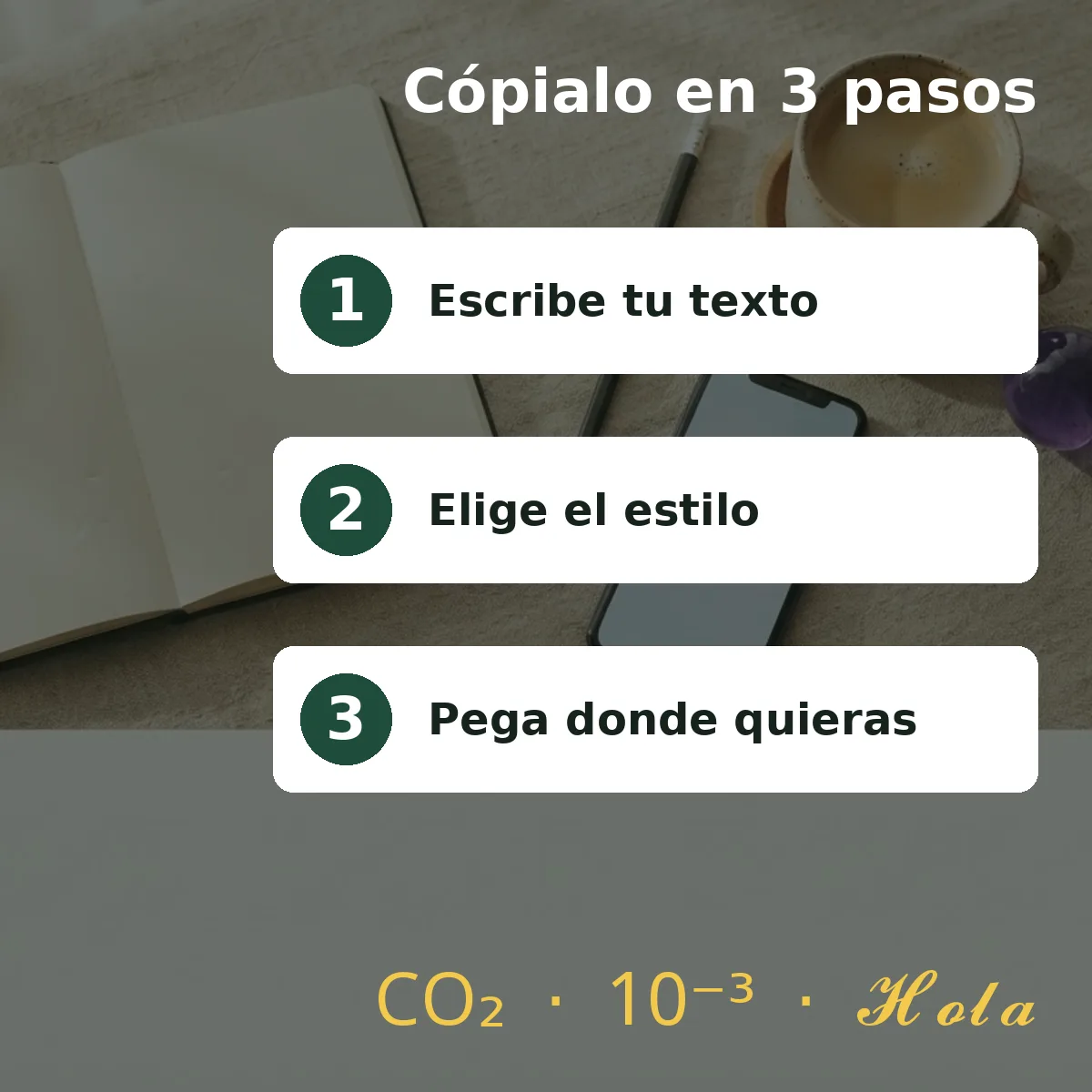 Cómo copiar un estilo de letra en 3 pasos: escribir, elegir y pegar