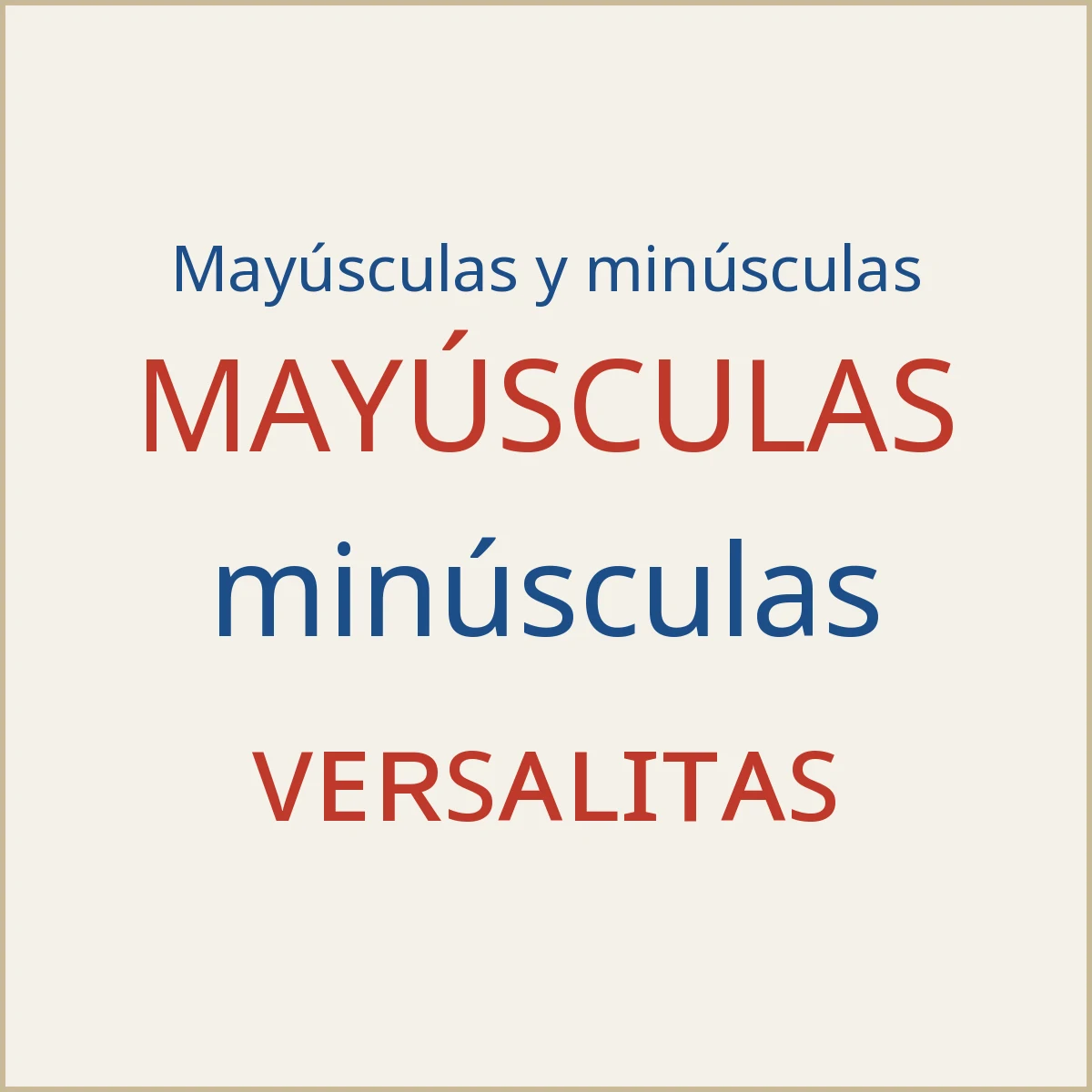 Ejemplo de MAYÚSCULAS, minúsculas y versalitas