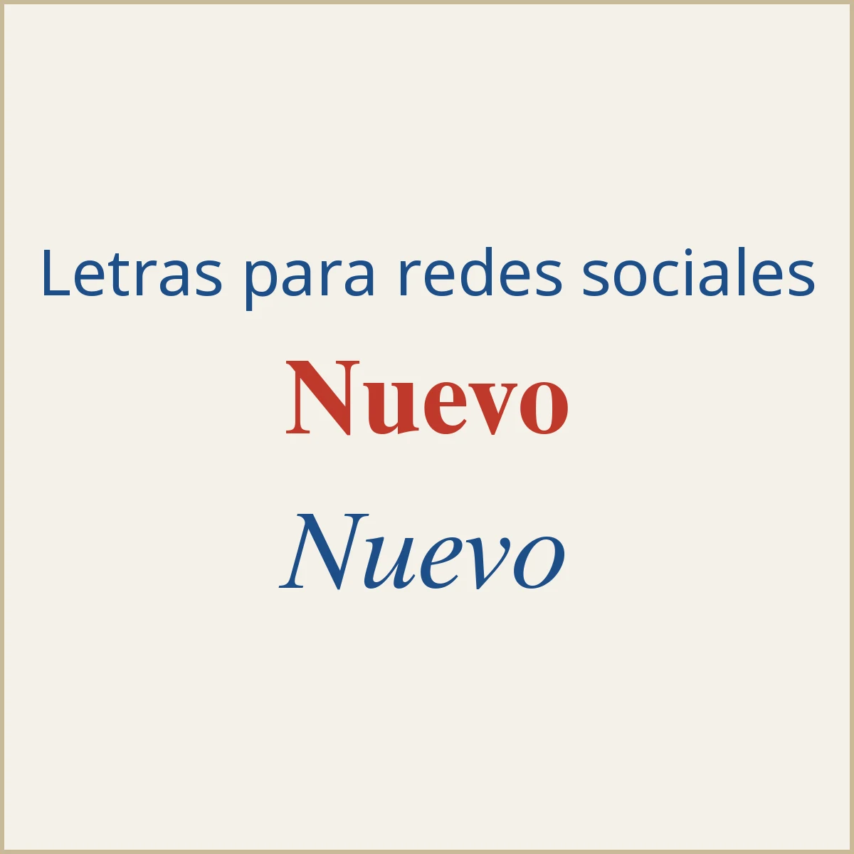 Ejemplos de letras para redes sociales